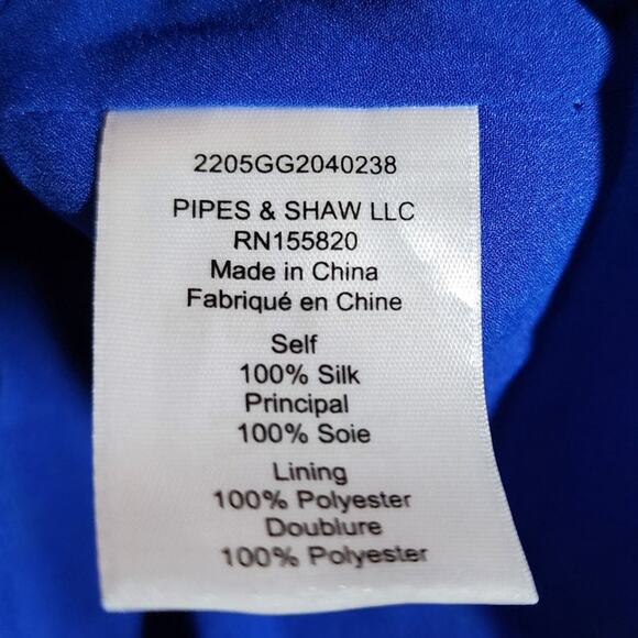 Veronica Beard Lyric Top in Cobalt Floral One Shoulder Blouse - Picture 9 of 10